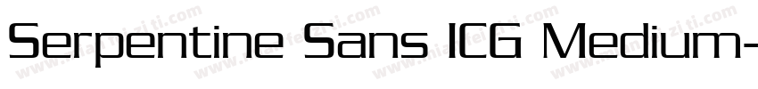 Serpentine Sans ICG Medium字体转换